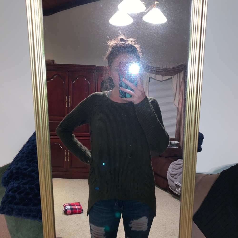 ANA green sweater size XS